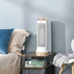 HOMCOM 45° Oscillating Electric Tower Heater - White - 820-248 -Dimplexs Zone tsq82617dc19c9094.jpg