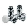 Ultraheat Twin Thermostatic Angle Valve With 15mm Tube Connectors - Stainless Steel - TWI850S -Dimplexs Zone twi850c