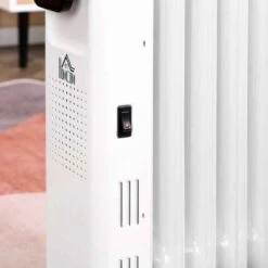 HOMCOM Oil Filled Electric Radiator - 7 Fin - White - 820-260V70 -Dimplexs Zone ujq54f17dc60bccd1.jpg