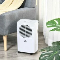 HOMCOM 10L Portable Dehumidifier With 24h Timer - White - 821-011 -Dimplexs Zone ur045417dc48b4edb.jpg