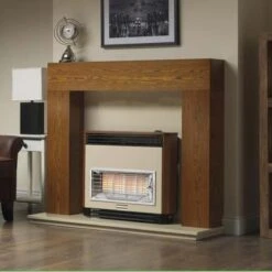 Valor Brava Radiant Outset Gas Fire - Electronic - Teak - 05347E1 -Dimplexs Zone v a valor 05347e1 brava radiant outset gas fire lifestyle2