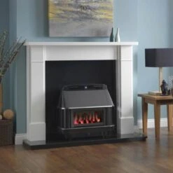 Valor Valentia Balanced Flue Outset Gas Fire - Black - 0547401