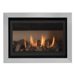 Valor Modenza Homeflame FS High Efficiency Built In Gas Fire - Brushed Chrome - 0560012