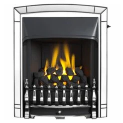 Valor Dream Full Depth Convector Gas Fire - Chrome - 05740M1 -Dimplexs Zone v a valor 05740m1 dream full depth gas fire clean