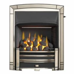 Valor Maquerade Full Depth Convector Gas Fire - Pale Gold - 0594002