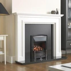 Valor Maquerade Full Depth Convector Gas Fire - Black Nickel - 0594012 -Dimplexs Zone v a valor 0594012 masquerade convector gas fire lifestyle2