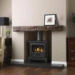 Valor Ridlington Gas Stove Coal - Manual Control - Black - 05944X1