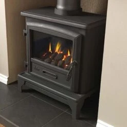 Valor Ridlington Gas Stove Coal - Manual Control - Black - 05944X1 -Dimplexs Zone v a valor 05944x1 ridlington gas stove coal lifestyle2