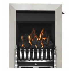 Valor Allure Full Depth Convector Gas Fire - Full Trim Brushed Chrome - 05945MCA3