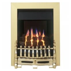 Valor Blenheim Slimline Hotbox Gas Fire - Brass - 0595661