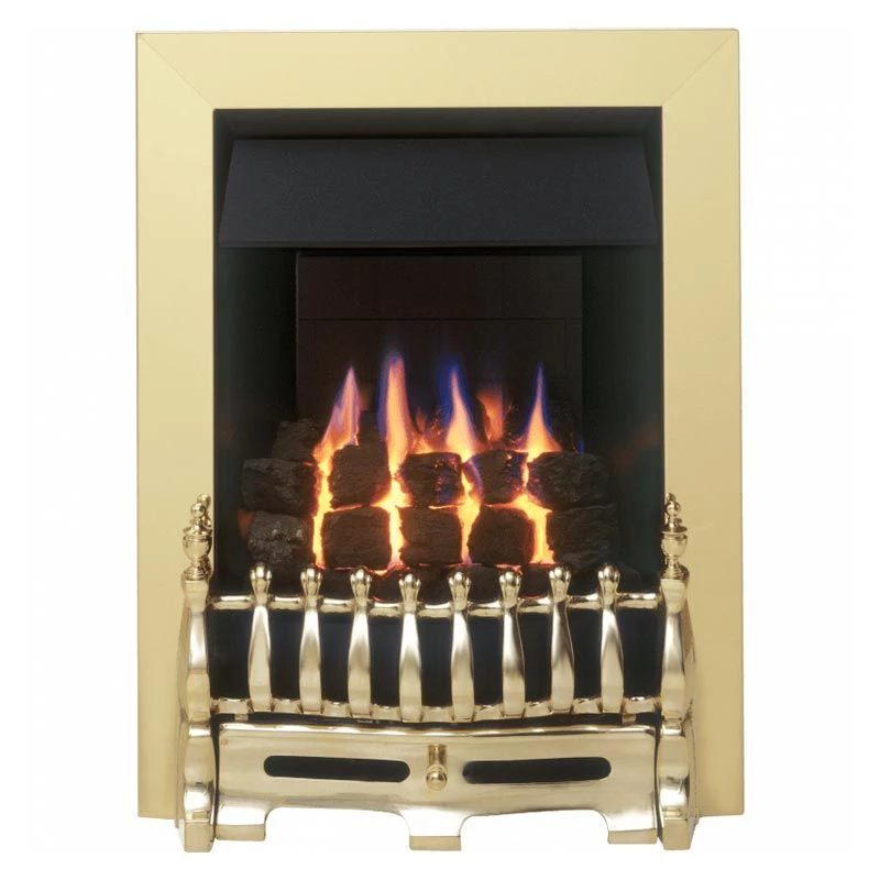 Valor Blenheim Slimline Hotbox Gas Fire - Brass - 0595661 3 Valor Blenheim Slimline Hotbox Gas Fire - Brass - 0595661