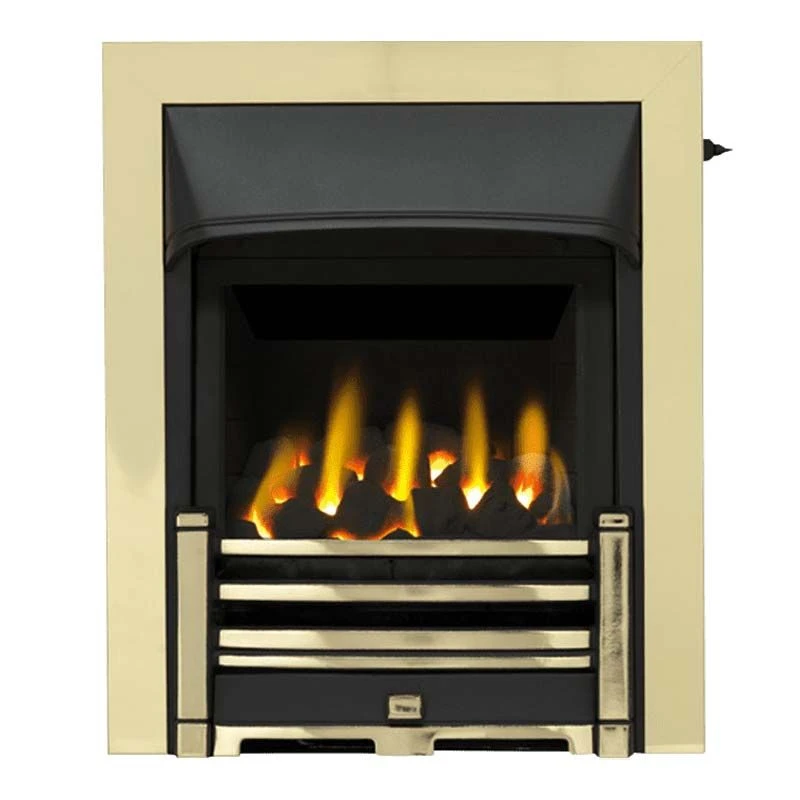 Valor Trueflame Full Depth Homeflame High Efficiency Gas Fire - Full Trim Brass - 0596142 3 Valor Trueflame Full Depth Homeflame High Efficiency Gas Fire - Full Trim Brass - 0596142