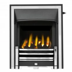 Valor Trueflame Full Depth Homeflame High Efficiency Gas Fire - Half Trim Chrome - 0596172