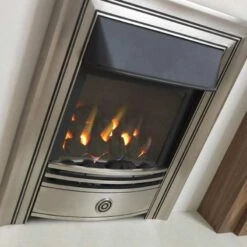 Valor Classica Full Depth Homeflame High Efficiency Gas Fire - Pewter & Chrome - 05961W1 9 Valor Classica Full Depth Homeflame High Efficiency Gas Fire - Pewter & Chrome - 05961W1 -Dimplexs Zone v a valor 05961w1 classica homeflame gas fire closeup