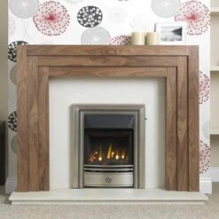 Valor Classica Full Depth Homeflame High Efficiency Gas Fire - Pewter & Chrome - 05961W1