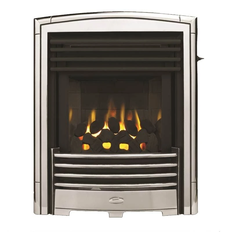 Valor Petrus Slimline Homeflame High Efficiency Gas Fire - Silver Chrome - 0596341 4 Valor Petrus Slimline Homeflame High Efficiency Gas Fire - Silver Chrome - 0596341 - Image 2