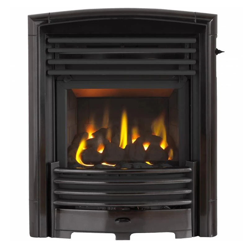 Valor Petrus Slimline Homeflame High Efficiency Gas Fire - Black Chrome - 0596351 4 Valor Petrus Slimline Homeflame High Efficiency Gas Fire - Black Chrome - 0596351 - Image 2