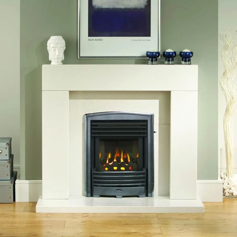 Valor Petrus Slimline Homeflame High Efficiency Gas Fire - Black Chrome - 0596351 3 Valor Petrus Slimline Homeflame High Efficiency Gas Fire - Black Chrome - 0596351