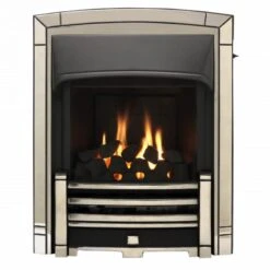 Valor Masquerade Slimline Homeflame High Efficiency Gas Fire - Pale Gold - 0596392