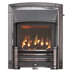 Valor Masquerade Slimline Homeflame High Efficiency Gas Fire - Black Nickel - 0596393