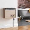 Valor Brazilia F5S Gas Wall Heater - Beige & Oak - 243160 -Dimplexs Zone v a valor 243160 brasilia f5s gas wall heater lifestyle