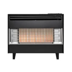 Valor Robinson Willey Firegem Visa Radiant Outset Gas Fire - Black/Chrome - A85048