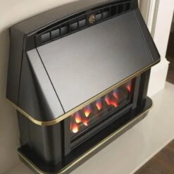 Valor Robinson Willey Firecharm LFE Outset Gas Fire - Electronic - Black - A98003 -Dimplexs Zone v a valor firecharm lfe outset gas fire a98003 lifestyle2