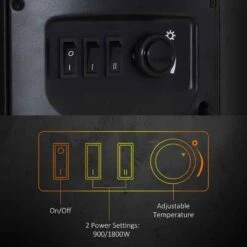 HOMCOM Freestanding Portable Electric Fireplace - Black - 820-086 17 HOMCOM Freestanding Portable Electric Fireplace - Black - 820-086 -Dimplexs Zone vmp88c186bb7008ba.jpg