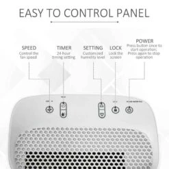 HOMCOM 12L Portable Dehumidifier With 24h Timer - White - 821-010V70WT -Dimplexs Zone vy425518a1840d843.jpg