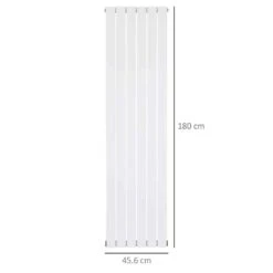 HOMCOM Vertical Water Filled Double Panel Radiator - 456x1800mm White - 820-316V00WT -Dimplexs Zone wbba12182d2b3ed94.jpg