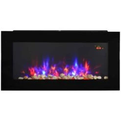 HOMCOM Electric Wall Mounted Fire With Remote - LED - Black - 820-181 18 HOMCOM Electric Wall Mounted Fire With Remote - LED - Black - 820-181 -Dimplexs Zone xd098a17f01630506.jpg