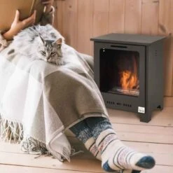 HOMCOM Bioethanol Fire - Black - 820-156 -Dimplexs Zone xe66ff188fba1780d.jpg