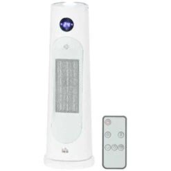 HOMCOM Oscillating Portable Electric Tower Heater - White - 820-357V70WT -Dimplexs Zone xhdf0118a45be515f.jpg