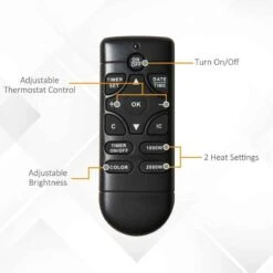 HOMCOM Electric Wall Mounted Fire - Black - 820-175 20 HOMCOM Electric Wall Mounted Fire - Black - 820-175 -Dimplexs Zone xukf2e17dc20a71d0.jpg