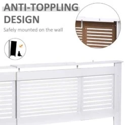 HOMCOM Slatted Design Extendable Radiator Cover - White - 820-105 -Dimplexs Zone xzzb10180dce2a17e.jpg