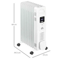 HOMCOM Digital Oil Filled Electric Radiator - 9 Fin - White - 820-267WT -Dimplexs Zone ybr68e17dc1e5c9fd.jpg