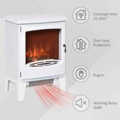 HOMCOM Electric Stove Fire - White - 820-193V70WT -Dimplexs Zone yg96e817dc2e628a2.jpg
