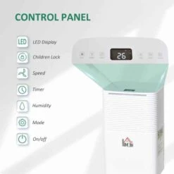 HOMCOM 10L Portable Quiet Dehumidifier - White - 821-017V70 -Dimplexs Zone yuaf0317e70daf98a.jpg