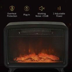 HOMCOM Electric Stove Fire - Black - 820-353V70BK 20 HOMCOM Electric Stove Fire - Black - 820-353V70BK -Dimplexs Zone yw980418a73a9d290.jpg