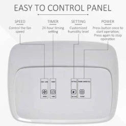 HOMCOM 10L Portable Dehumidifier With 24h Timer - White - 821-011 -Dimplexs Zone zhwb7217dc48b4edb.jpg